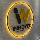 LETRERO ACRÍLICO ILUMINADO CON LED FORMATO REDONDO