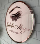 Letrero en Acrílico de Pared  SIN ILIMINACÍON - Personalizado