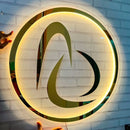 LETRERO ACRÍLICO ILUMINADO CON LED FORMATO REDONDO