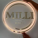 LETRERO ACRÍLICO ILUMINADO CON LED FORMATO REDONDO