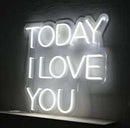 Letrero Neón led fondo acrílico 100 cm proporcional