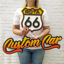 LOGO CON BASE Y ESCRITA EN VOLUMETRIA 3 colores