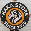 LOGO CON BASE Y ESCRITA EN VOLUMETRIA 3 colores