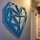 Quadro Decorativo de Corazón Geométrico
