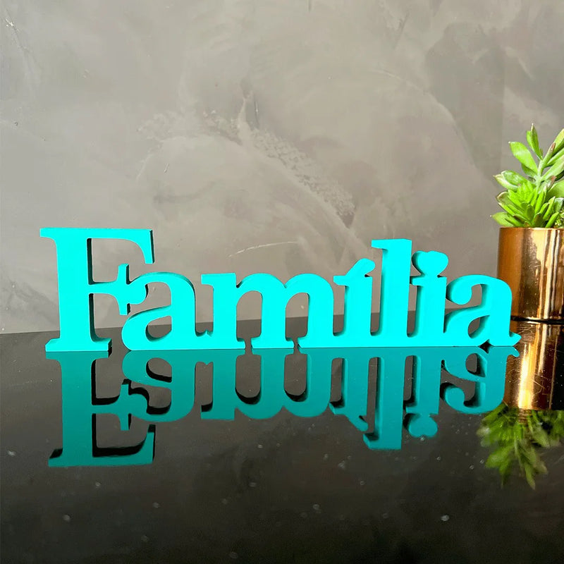 Palabra Decorativa Familia