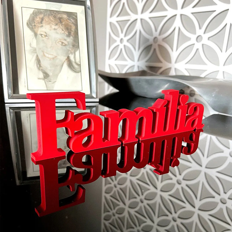 Palabra Decorativa Familia