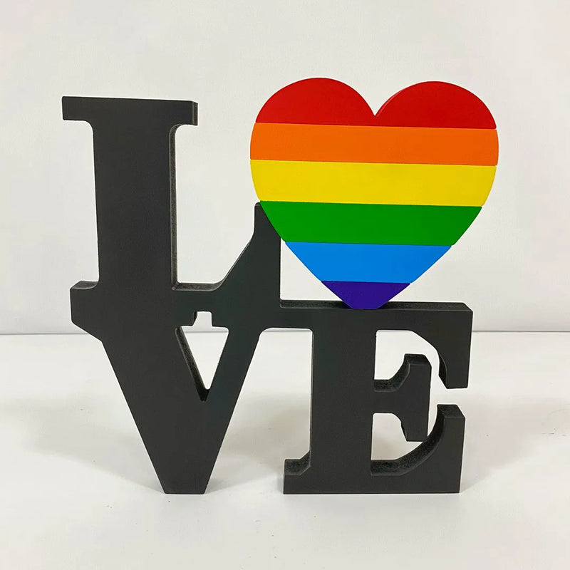 Palabra Decorativa LOVE Arcoirís