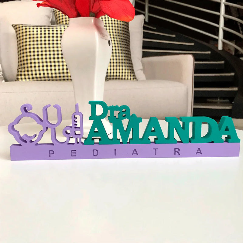 Placa Decorativa Pediatra